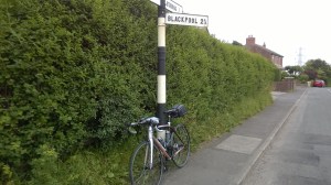 blackpool sign and bike